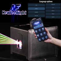 Proyector de Luz Láser 3D de 5W con Control por Aplicación Bluetooth, Animación Multipatrón para Fiestas de DJ, Discotecas, Bares - iOS