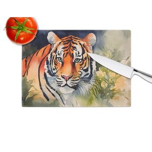 Tagliere Grande in Vetro Temperato con Decorazione Tigre, Nuovo Modello per Cucina e Servizio - Product Image 4