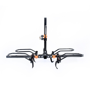 Portabicicletas para Exteriores con Soporte para Enganche y Función Plegable para 2 Bicicletas, Ajustable y Ligero - Product Image 1