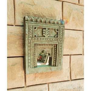 Tenture murale en bois antique à l'ancienne 10 \ "x 1.25 \" x 12 \ "pièce décorative - Product Image 3