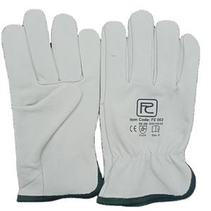 Guantes de conductor Premium XL Cuero dividido de vaca con revestimiento de látex impermeable Diseño DE SEGURIDAD anticorte para uso mecánico de trabajo al aire libre - Product Image 1