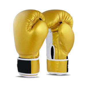 ถุงมือชกมวยเด็กแบบยืดหยุ่น หนังสีม่วง/ทอง  รุ่น Personalized No Boxing No Life Championship Line  แบบผูกเชือก  กันลื่น - Product Image 3