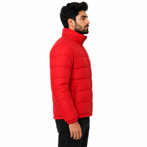Chaquetas Acolchadas Personalizadas para Hombre al por Mayor OEM, Ropa de Abrigo Cálida de Invierno, Manga Larga, Cuello Alto, Estilo Urbano Y2K, Proveedor de Chaquetas - Product Image 2