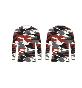 Maillot de sport personnalisé à manches longues en sublimation, léger, avec motif cercles bleus et foncés – Fournisseur de vêtements en gros - Product Image 4