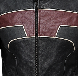 Premium Men's Cafe Motorcycle <b>Jacket</b> Racer <b>Leather</b> <b>Jacket</b> Genuine Full Grain <b>Leather</b> Fashion Biker Coat Private Label Wholesale - Product Image 6