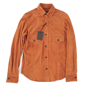 Chemise bomber en daim marron personnalisable de haute qualité, coupe-vent, respirante, col montant, avec emplacement pour logo frontal, idéale pour l'hiver - Product Image 1