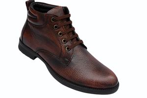 Botas de Cuero de Lujo para Hombre, Zapatos de Vestir de Cuero de Caña Alta, Botas Cortas Puntiagudas para Hombre - Product Image 5