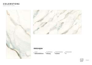 Carrelage en porcelaine à surface brillante haute performance 600x1200mm 60x120cm 24x48 pouces, grand format, solution décorative pour murs et sols - Product Image 4