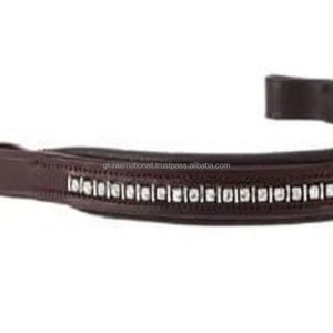 Productos de silla de montar a caballo hechos a mano suave acolchado canal vacío banda de cuero para cejas de caballo en precio al por mayor de fábrica hecho en India - Product Image 6