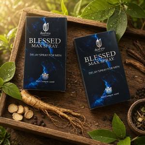 Enhanced version Blessed Max Herbal Spray for Men Blue Bottle Fast Acting Stamina Endurance Support 10ml <b>Box</b> Pack - Product Image 5