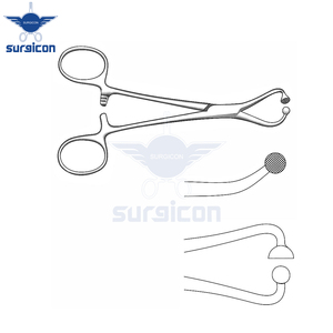 Pinza quirúrgica articulada de acero inoxidable premium de 11 cm / 4-1/2 pulgadas para toallas de papel, instrumento de sujeción segura - Product Image 6