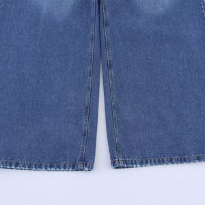 Nouvelle collection été 2025 : Jean large chic taille haute vintage pour femme, coupe cheville en denim - Product Image 4