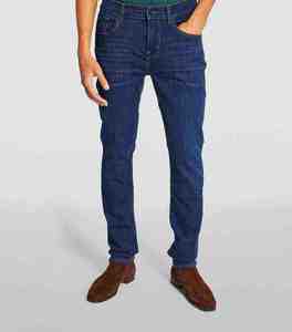 Pantalones Vaqueros de Mezclilla Lavada, Largos, Rectos, Casuales y a la Moda para Hombre, Estilo Urbano, Corte Holgado, de Algodón - Product Image 2