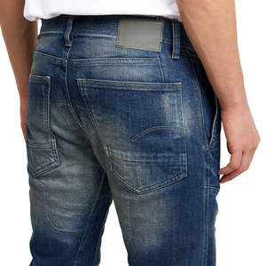 Jeans de Mezclilla 3D con Parches, Corte Ajustado, Estilo Vintage, Transpirables, Elásticos, para Hombre, Venta al Por Mayor, OEM ODM - Product Image 5