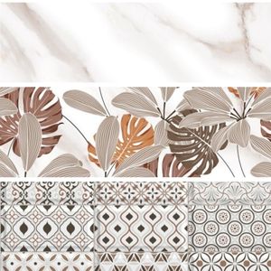 Carrelage mural en céramique blanc brillant 300x600, style minimaliste, pour bureaux d'entreprise haut de gamme et projets d'infrastructure commerciale - Product Image 2