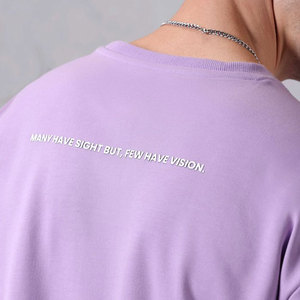เสื้อยืดโอเวอร์ไซส์คอกลมสไตล์มินิมอลสำหรับผู้ชาย เสื้อผ้าลำลองผ้าฝ้ายระบายอากาศ เสื้อยืดโอเวอร์ไซส์สำหรับฤดูร้อน - Product Image 6