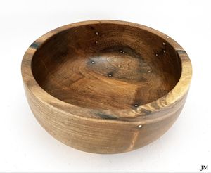 Bol de service en bois naturel de qualité supérieure pour la table à manger à la maison, construction durable, finition lisse, idéal pour servir des repas sains - Product Image 4