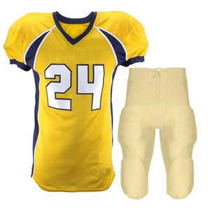 Uniformes de football américain de qualité supérieure, devant à carreaux, noms d'équipes personnalisés, 100% polyester, équipes professionnelles, marque privée - Product Image 5