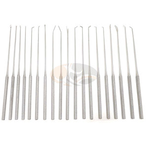 Ensemble de micro-dissecteurs en acier inoxydable réutilisables, kit d'instruments chirurgicaux pour microchirurgie de précision, neurochirurgie, chirurgie cérébrale - Product Image 5