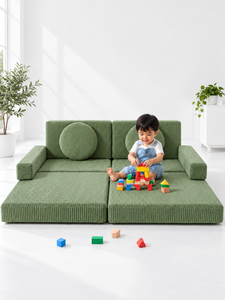 Canapé moderne pour enfants, canapé modulaire par Emerald Sofa, canapé de jeu, canapé d'appartement, tissu haut de gamme personnalisé, meubles écologiques, adaptés aux enfants - Product Image 1