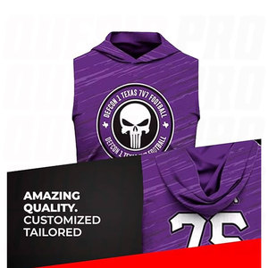 Sudadera Deportiva con Capucha para Fútbol 7v7, Personalización Sublimada con Bandera, Nombre y Número Personalizados, Ropa Deportiva Ligera - Product Image 5