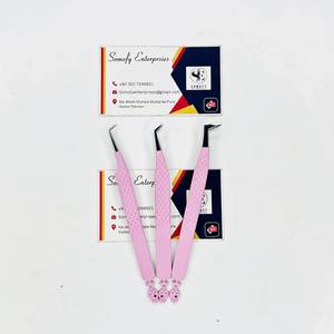 Pinzas para Pestañas Somofy Enterprises de Acero Inoxidable Color Rosa, Punta Suave de Precisión de 10 mm de Longitud, Logotipo Personalizado, Duraderas y Antiestáticas - Product Image 6