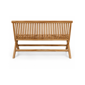 Banco de Madera de Teca Sólida Moderna para Exteriores, Muebles de Jardín y Patio para Hogar, Hotel, Resort, Villa, Balcón, Terraza y Uso Comercial - Product Image 3