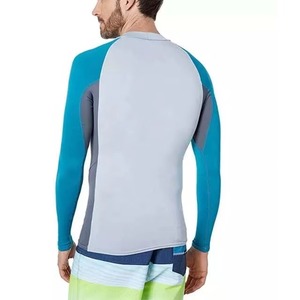Custom Men's <b>Heat</b>-Transfer Printed Breathable Full Spandex/Polyester Compression Rash Guards Anti-Bacterial Anti-UV Quick Dry - Product Image 5
