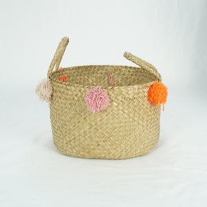 Cesta de Almacenamiento Multifuncional de Seagrass Hecha a Mano por Vietrustic, Solución Ecológica para la Organización del Hogar - Product Image 4