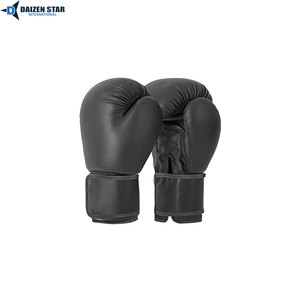 Gants de boxe rouges en PU, à doigts entiers, avec fermeture à lacets au poignet, pour adultes, équipement d'entraînement - Product Image 4