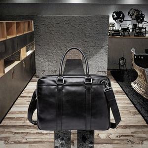 Sac à ordinateur portable de voyage d'affaires moderne en cuir PU de haute qualité avec fermeture éclair, élégant, léger, grande capacité, accessoire pour homme - Product Image 3