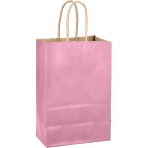 Confezione da 24 Sacchetti Regalo in Carta Viola con Manici 21x15x8 cm, Sacchetti Monocolore per Feste - Product Image 2