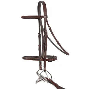Brida de Doma de Cuero Brillante al por Mayor con Riendas de Cuero Duraderas al Mejor Precio para Caballos, Servicio OEM Bienvenido - Product Image 6