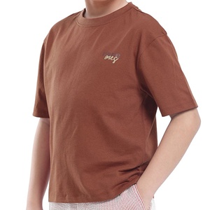 Camiseta de manga corta para niños, 100% algodón, tacto súper suave, cuello redondo, corte regular, tejido de algodón. - Product Image 4
