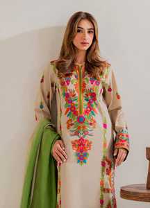 <b>Women</b> Traditional Embroidered <b>Kurta</b> Set Cotton Ankle Length Casual Wear India Pakistan Regular Fit Winter Season 2026 - Product Image 3