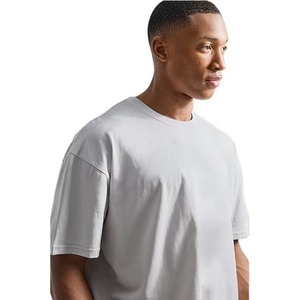 Mens Gym T Shirt Drop Shoulder Breathable Loose Fit <b>Round</b> Neck Eco Friendly Custom Sporty <b>Canvas</b> Fabric Sublimation Printed Tee - Product Image 6