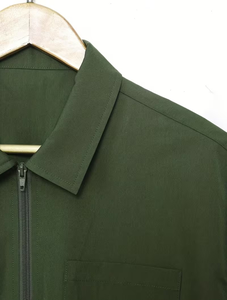 Men's Green Polo Shirt With Cargo Shorts Set Quick Dry Casual Summer Outfit Solid Color Knitted Polyester - Product Image 5