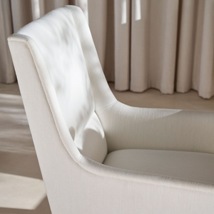 Durable Modern Scandinavian <b>Dining</b> Chair Solid Oak Wood Frame Linen Upholstery <b>Dining</b> <b>Room</b> <b>Furniture</b> Home Office Apartment - Product Image 5