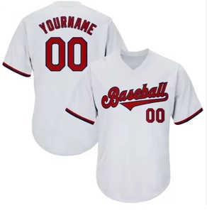 Custom <b>Light</b> Blue Baseball Jersey V-<b>Neck</b> Short Sleeve Screen Printed Team Name Number Breathable Unisex Adult Apparel - Product Image 2