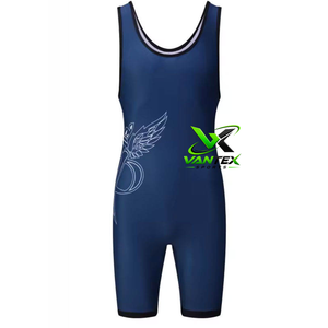 Vantex Sports Red Tiger Face Sublimation <b>Wrestling</b> Singlet Adult Quick Dry Unisex Spandex 200g - Product Image 5