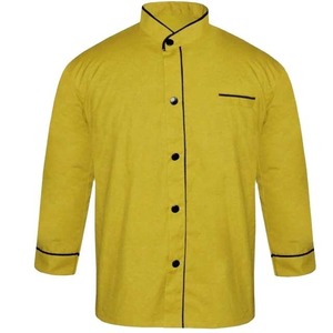 เสื้อเชฟผู้ชายแบบ OEM สั่งทำได้ ผลิตจากผ้าฝ้ายคุณภาพสูง MOQ ต่ำ ขายดีที่สุด พร้อมป้ายโลโก้สั่งทำ ชุดยูนิฟอร์มเชฟ - Product Image 2