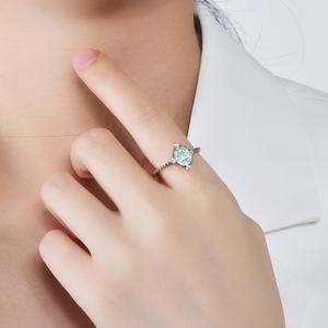 Anillo de compromiso ovalado Vintage para mujer, de Plata de Ley 925, Gema Natural, Topacio Azul, joyería <span class=keywords><strong>2022</strong></span> <span class=keywords><strong>Destiny</strong></span> - Product Image 5