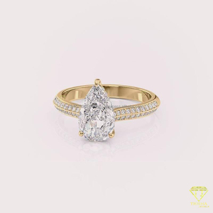Anillo de Compromiso de Moissanita de Alta Joyería Más Vendido para Mujer con Estilo Lujoso y Elegante Disponible al Mejor Precio del Mercado - Product Image 2