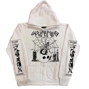 Sudadera con Capucha Gótica para Hombre, Corte Regular, 100% Algodón, Diseño con Estampado Frontal, Ecológica, Antipilling, Informal de Invierno - Product Image 2