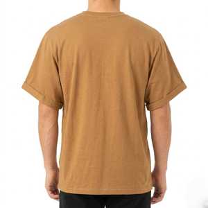Camiseta Moderna de Estilo Urbano para Hombre, Vintage, Lavada, Corte Cuadrado, Algodón Grueso, Estilo Urbano Informal, Manga Corta, Top de Moda Urbana - Product Image 6