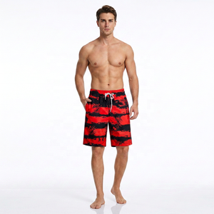 <b>Men's</b> Blue Shorts Quick Dry Drawstring Casual Swim <b>Trunks</b> with Pockets Mid Waist Woven Polyester - Product Image 5