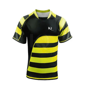 Ensemble d'uniformes de rugby tendance pour hommes – Design personnalisé de haute qualité, toucher doux, respirant, léger, coupe confortable, manches courtes - Product Image 4