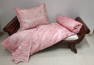 Edredón Reversible de gasa de algodón 100% hecho a mano rojo marino de otoño 92 'X 88' edredones de mar pliegues de mano costura de relleno de poliéster - Product Image 2