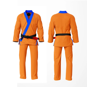 <b>Orange</b> BJJ Gi Judo Kimono Karate Uniform Unisex Martial Arts Wear Custom Logo Set With Belt - Product Image 1