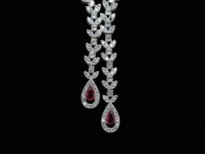 Blossom CS Bijoux en gros, bijoux de mariage de luxe, argent 925 de haute qualité, moissanite certifiée GIA, plaqué or rose, bijoux élégants - Product Image 5